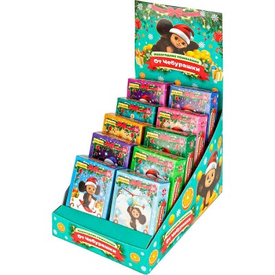 Миленд Пазл 24 Новогодний. Пожелания от Чебурашки с предсказаниями ИН-9101 Россия ассортимент Миленд Пазл 24 Новогодний. Пожелания от Чебурашки с предсказаниями ИН-9101 Россия ассортимент