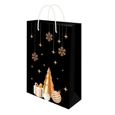 Миленд/Пакет бумажный ламинированный. Золотистая елка/140 х 200 х 65/ППК-2281/ Миленд/Пакет бумажный ламинированный. Золотистая елка/140 х 200 х 65/ППК-2281/