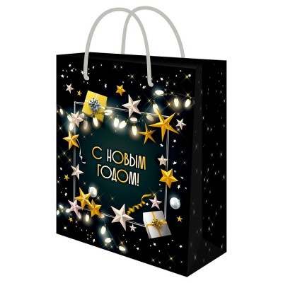 Миленд/Пакет бумажный ламинированный. Звезды/180 х 230 х 100/ППК-2302/ Миленд/Пакет бумажный ламинированный. Звезды/180 х 230 х 100/ППК-2302/