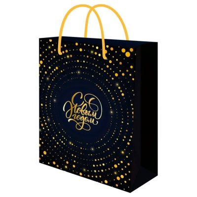 Миленд/Пакет бумажный ламинированный. С Новым годом/180 х 230 х 100/ППК-2295/