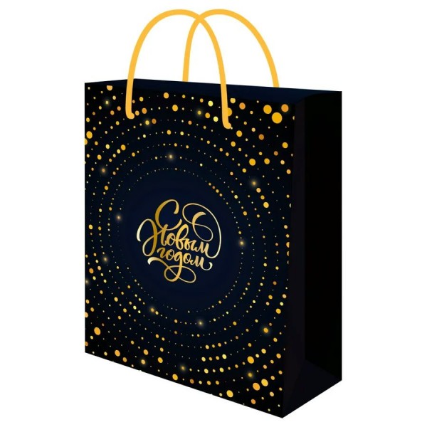 Миленд/Пакет бумажный ламинированный. С Новым годом/180 х 230 х 100/ППК-2295/