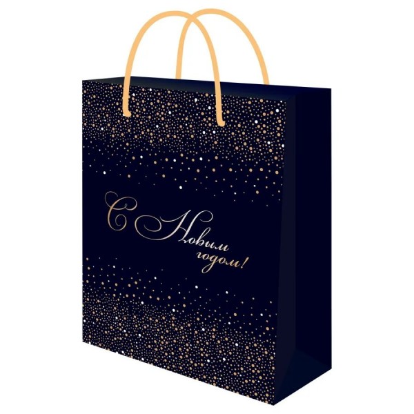 Миленд/Пакет бумажный ламинированный. С Новым годом. Новогодний вихрь/180 х 230 х 100/ППК-2297/