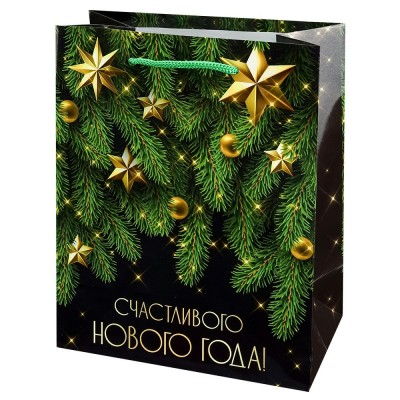 Миленд/Пакет бумажный ламинированный. Счастливого Нового года/180 х 230 х 100/ППК-2320/ Миленд/Пакет бумажный ламинированный. Счастливого Нового года/180 х 230 х 100/ППК-2320/
