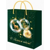 Миленд/Пакет бумажный ламинированный. С Новым годом. Символ праздника/264 х 327 х 136/ППК-2344/