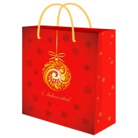 Миленд/Пакет бумажный ламинированный. С Новым годом. Новогоднее чудо//264 х 327 х 136/ППК-2351/