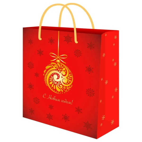 Миленд/Пакет бумажный ламинированный. С Новым годом. Новогоднее чудо//264 х 327 х 136/ППК-2351/