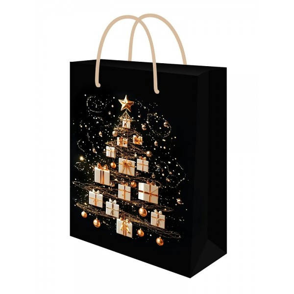 Миленд/Пакет бумажный ламинированный. Елка из подарков/324 х 445 х 102/ППК-2370/