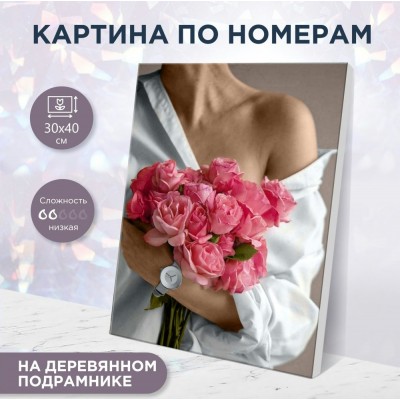 Картина по номерам холст на подрамнике 30х40 Дорогой сердцу подарок 24 цвета MH0038 Молли