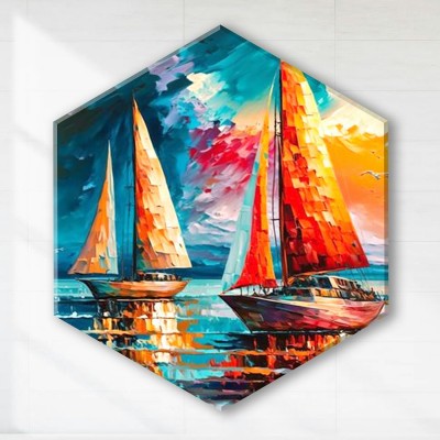 Картина по номерам холст на подрамнике 37х32 Парусники на закате гексагон с поталью 28 цветов VHR0003 Молли Картина по номерам холст на подрамнике 37х32 Парусники на закате гексагон с поталью 28 цветов VHR0003 Молли