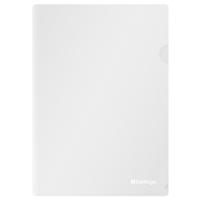 Папка уголок А4 200мкм софт-тач прозрачная, бесцветная LFp_A4988 Berlingo  369451