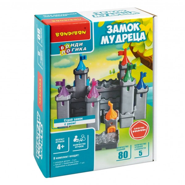 BONDIBON Игра 11 БондиЛогика Головоломка. Замок мудреца ВВ6584 Китай