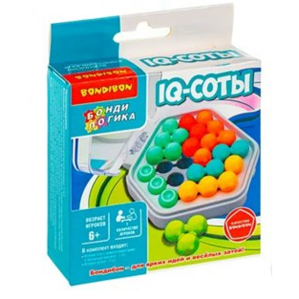 BONDIBON Игра 8 БондиЛогика Головоломка. IQ - соты ВВ6593 Китай