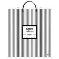Тико/Пакет полиэтиленовый с пластиковой ручкой. Классическая полоска/400 х 440/ПЛР61281/
