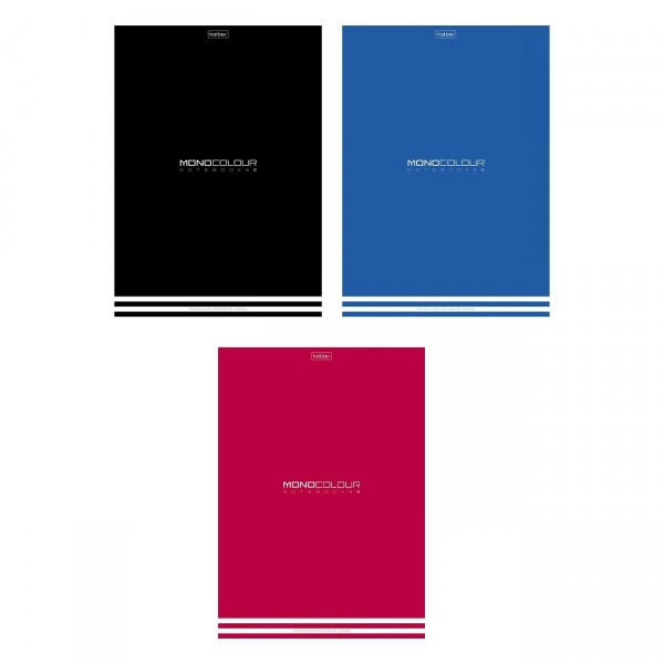 Тетрадь 48 листов А4 линия MONOCOLOUR 3 дизайна в блоке 65г/м2 48Т4лтВ2 Хатбер 3/27 093574