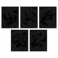 Тетрадь 48 листов А5 клетка Shadow матовая ламинация 3D лак 5 дизайнов в блоке 65г/м2 48Т5лолВ1 Хатбер 5/60 093204