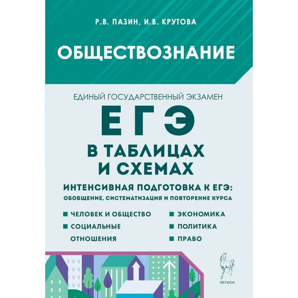 Обществознание. 10 - 11 классы. В таблицах и схемах. Интенсивная подготовка к ЕГЭ. Обобщение, систематизация и повторение курса. Справочник. Пазин Р.В. Легион
