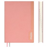 Ежедневник датированный 2026 А5 146х211 176 листов, линия, твердая обложка, кожзам Escalada Думай как миллиардер розовый, 2 ляссе, 70г/м2 70235 Феникс 15/30 Ежедневник датированный 2026 А5 146х211 176 листов, линия, твердая обложка, кожзам Escalada Думай как миллиардер розовый, 2 ляссе, 70г/м2 70235 Феникс 15/30