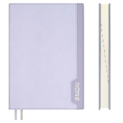 Ежедневник датированный 2026 А5 146х211 176 листов, линия, твердая обложка, кожзам Escalada Думай как миллиардер сиреневый, 2 ляссе, 70г/м2 70236 Феникс 15/30