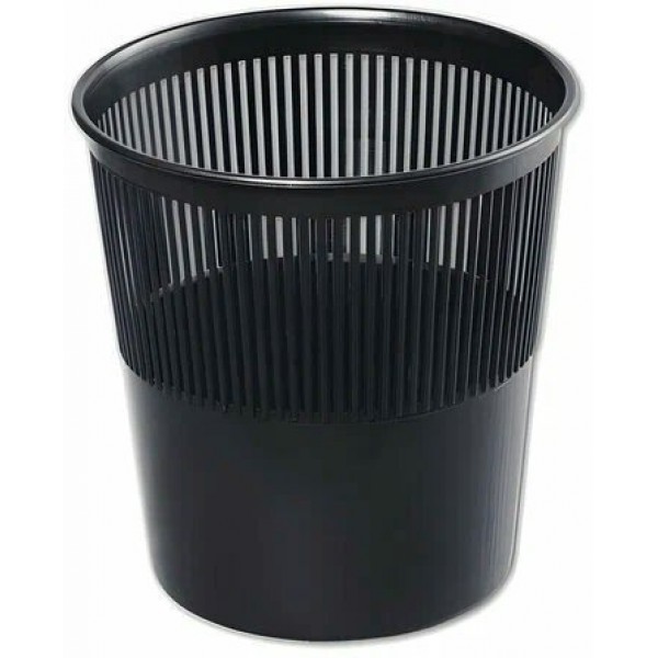 Корзина для бумаг 9л, сетчатая, черная КР21 Стамм  062626