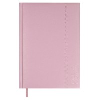 Ежедневник датированный 2026 А5 146х211 176 листов, линия, твердая обложка, кожзам Escalada розовый, ляссе, 70г/м2 70230 Феникс 15/30