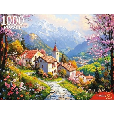 Рыжий кот Пазл 1000 Городок в горах П1000-8273 Россия Рыжий кот Пазл 1000 Городок в горах П1000-8273 Россия