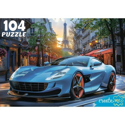 Рыжий кот Пазл 104 Шикарный автомобиль в Париже УК104-0203 Россия Рыжий кот Пазл 104 Шикарный автомобиль в Париже УК104-0203 Россия