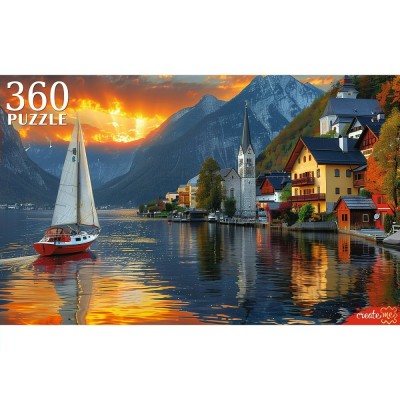 Рыжий кот Пазл 360 Вечерний город у воды Ф360-0186 Россия Рыжий кот Пазл 360 Вечерний город у воды Ф360-0186 Россия