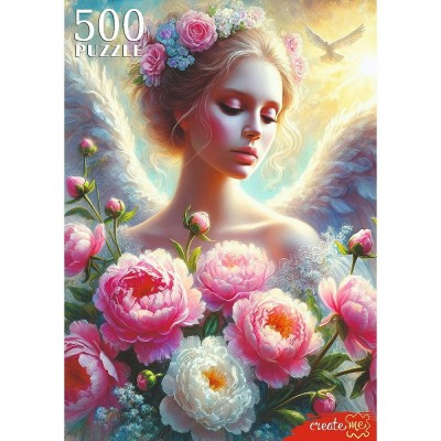 Рыжий кот Пазл 500 Ангел с цветами Ф500-6628 Россия Рыжий кот Пазл 500 Ангел с цветами Ф500-6628 Россия