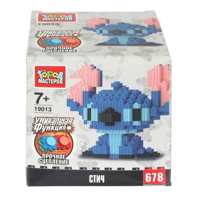ГородМастеров Игрушка 678 3D Конструктор. Cборная фигурка. Стич/678 дет 19013-LD Китай