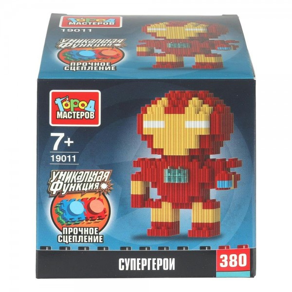 ГородМастеров Игрушка 380 3D Конструктор. Сборная фигурка. Супергерои/380 дет 19011-LD Китай