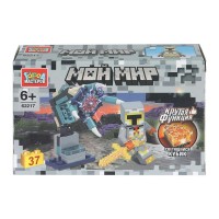 ГородМастеров Игрушка 37  Конструктор. Мой мир/37 дет, светящийся кубик 62217-ZH Китай