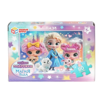 Умные игры Пазл 80  Магия льда и Веселые подружки  Россия