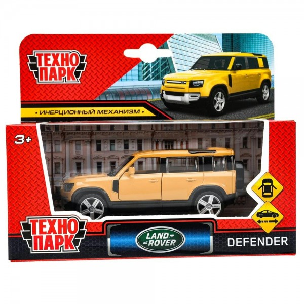 Технопарк Игрушка   Машина. Land Rover Defender/10,5 см, металл, инерционная 2206C0123-R1 (240) Китай