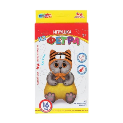 Шитье мягкой игрушки из фетра Басик 129908-FETR-BAS МультиАрт