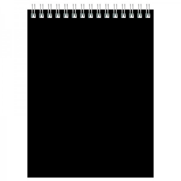 Блокнот 100 листов А5 клетка, гребень Для конференций черный 339719 BG 4/24 Б5гр100 10988
