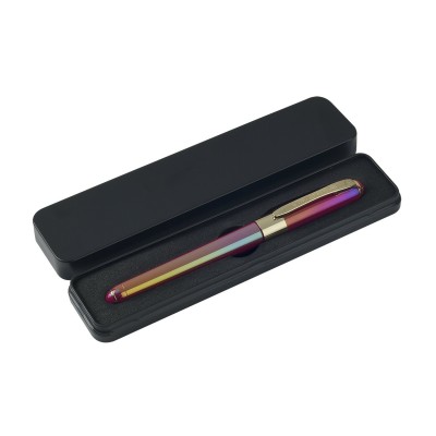 Ручка подарочная шариковая Monaco Pearl синяя 0,5мм корпус пурпурный, черный металлический футляр 20-0125/683 Bruno Visconti