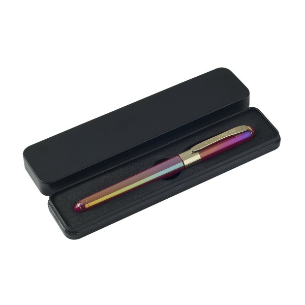 Ручка подарочная шариковая Monaco Pearl синяя 0,5мм корпус пурпурный, черный металлический футляр 20-0125/683 Bruno Visconti