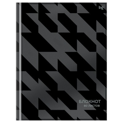 Блокнот 80 листов А5 клетка, твердая обложка Бизнес Классический стиль матовая ламинация 375911 BG  ББ5т80_лм_вл 64110