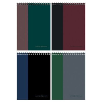 Блокнот 80 листов А5 клетка, гребень Duo mono твердая подложка 362906 BG  Б5гр80 55933