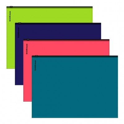 Папка на молнии А4 180мкм Zip Matt-touch Reef непрозрачная 62959 ErichKrause