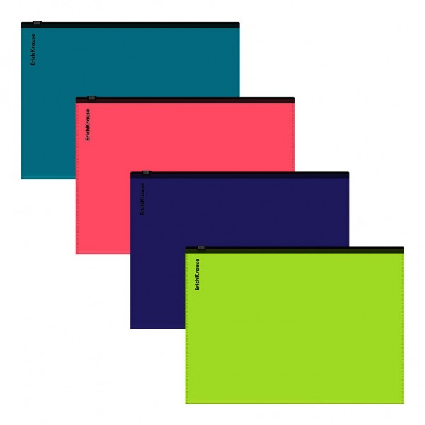 Папка на молнии А5+ 180мкм Zip Matt-touch Reef непрозрачная 62960 ErichKrause