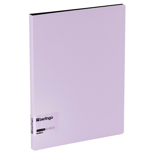Папка с боковым зажимом А4 17мм 700мкм Instinct лаванда, карман 352590 Berlingo  FSc_A4507