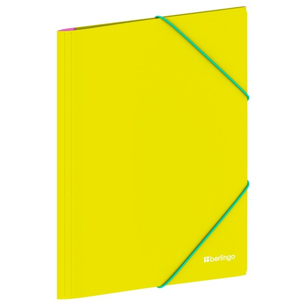 Папка на резинке А4 600мкм Raze желтая 383463 Berlingo  FB4_A4153
