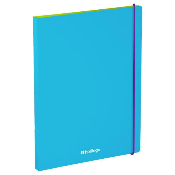 Папка с боковым зажимом А4 17мм 600мкм Raze голубой, карман 383465 Berlingo  FSc_A4154