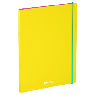Папка с боковым зажимом А4 17мм 600мкм Raze желтый, карман 383469 Berlingo  FSc_A4153