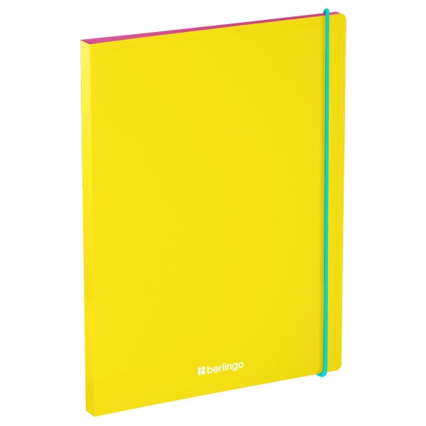 Папка с боковым зажимом А4 17мм 600мкм Raze желтый, карман 383469 Berlingo  FSc_A4153