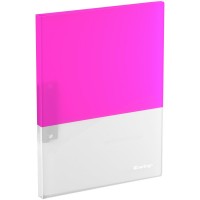 Папка с боковым зажимом А4 17мм 700мкм Semicolor розовый, карман 384118 Berlingo  FSc_A4971