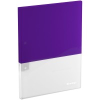 Папка с боковым зажимом А4 17мм 700мкм Semicolor сиреневый, карман 384121 Berlingo  FSc_A4974