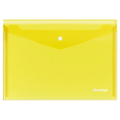 Папка конверт на кнопке А4 200мкм No Secret желтая 352658 Berlingo EFb_04105 Папка конверт на кнопке А4 200мкм No Secret желтая 352658 Berlingo EFb_04105