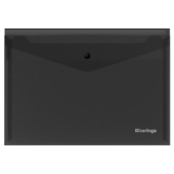 Папка конверт на кнопке А4 200мкм No Secret черный EFb_04107 Berlingo  352663